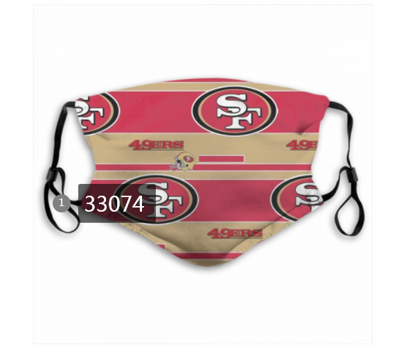 New 2021 NFL San Francisco 49ers #35 Dust mask with filter